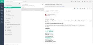 Das Postfach in jurnodes