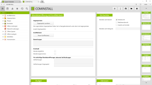 Screenshot der Vertec Mandatseröffnung mit Konfliktcheck: Das Formular zeigt Felder für Gegenparteien, Konfliktprüfung, Entscheid und Verflechtungen sowie eine Stichwort-Klassifikation nach Rechtsbereich.